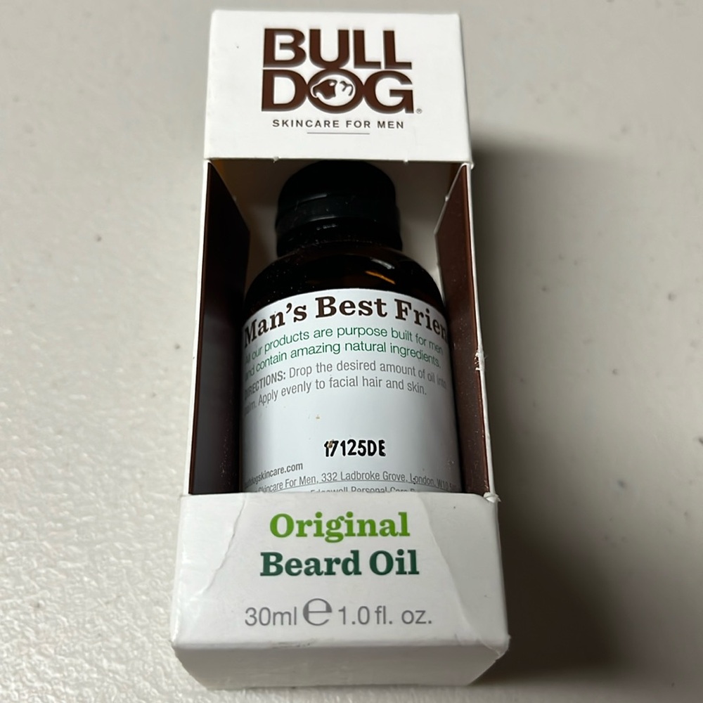 New in box. Bulldog Beard Oil. 1.0 oz